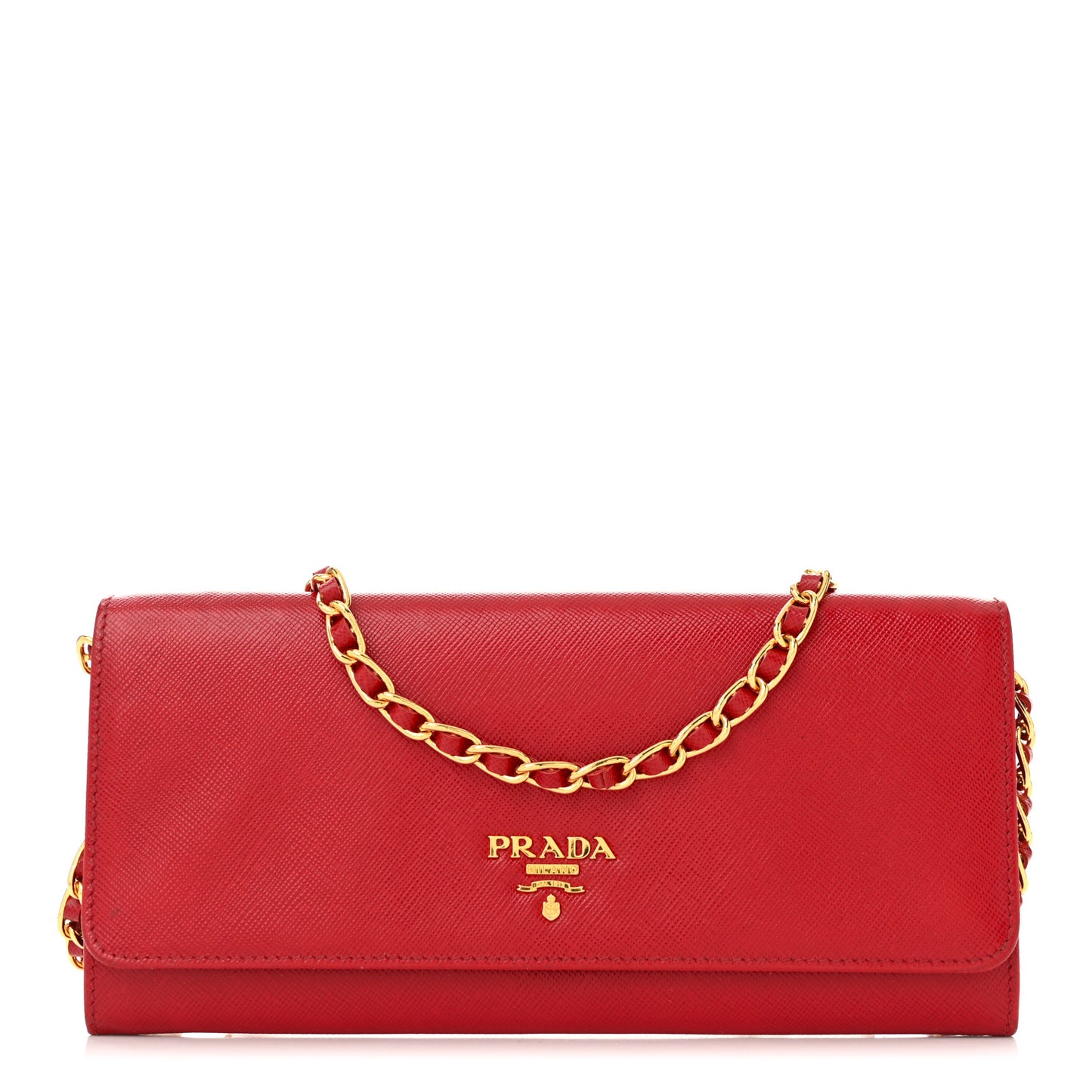 Saffiano Wallet on Chain Fuoco