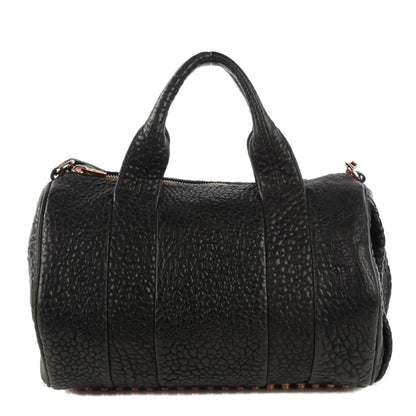 Alexander Wang Pebbled Lambskin Rocco Black Rose Gold Hardware 1 of 7