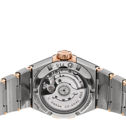 Omega Stainless Steel 18K Red Gold Diamond Mother of Pearl 27mm Constellation Automatic Watch 123.20.27.20.55.001 4 of 5