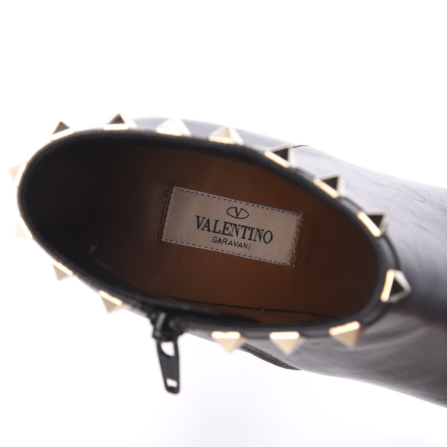 Valentino Garavani Calfskin Rockstud 100mm Ankle Boots 40 Black 7 of 8