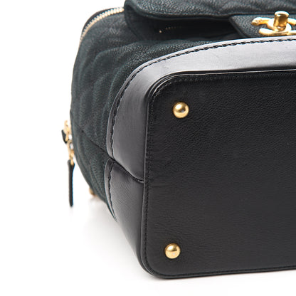 Chanel Iridescent Grained Calfskin Quilted Globe Trotter Vanity Case Black 7 of 9