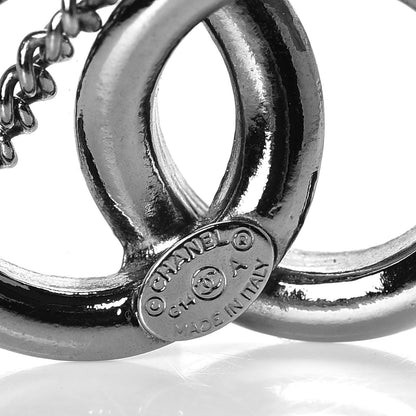 Chanel Ruthenium CC Drop Earrings 5 of 5