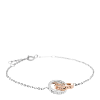 Tiffany Sterling Silver Rubedo 1837 Interlocking Bracelet 1 of 3