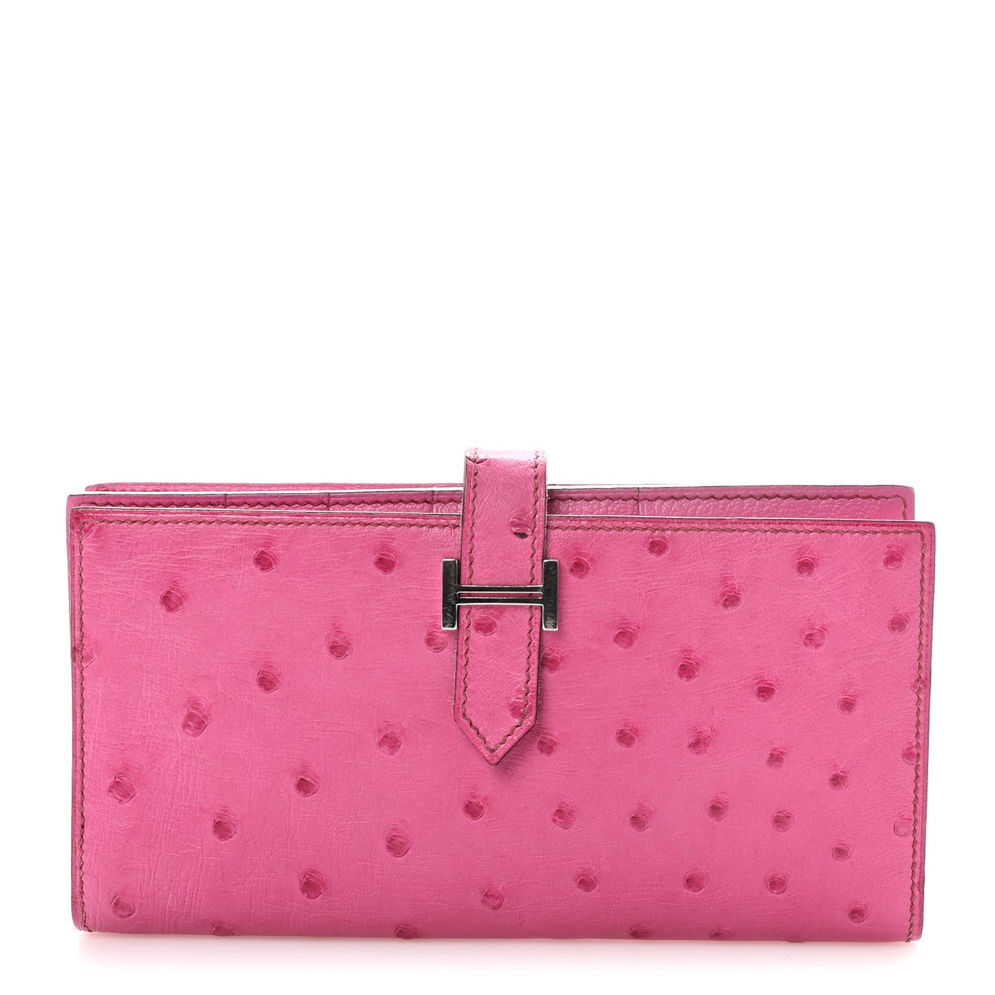 Ostrich Bearn Wallet Fuchsia