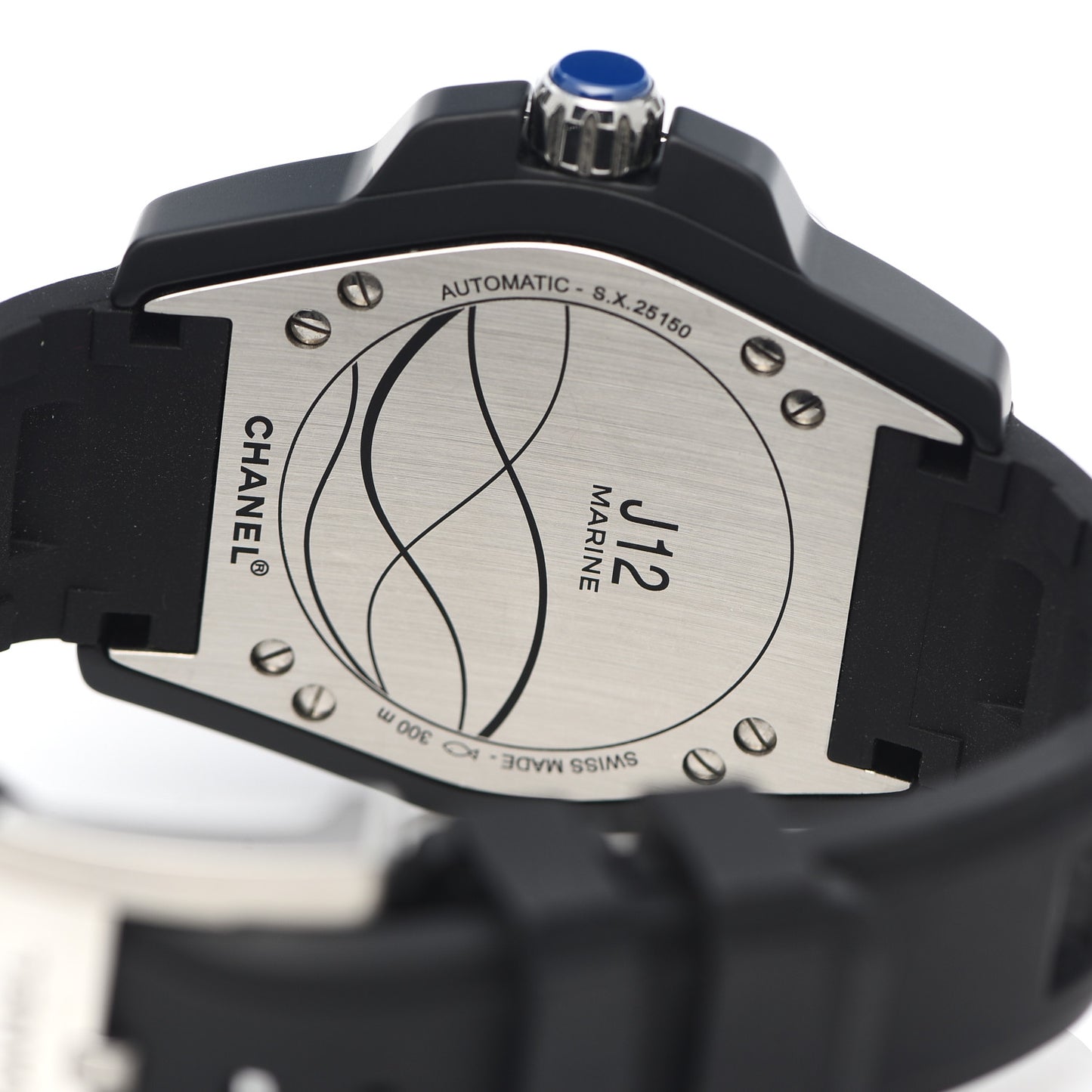 Stainless Steel Ceramic Rubber 41mm J12 Marine Automatic Watch Black