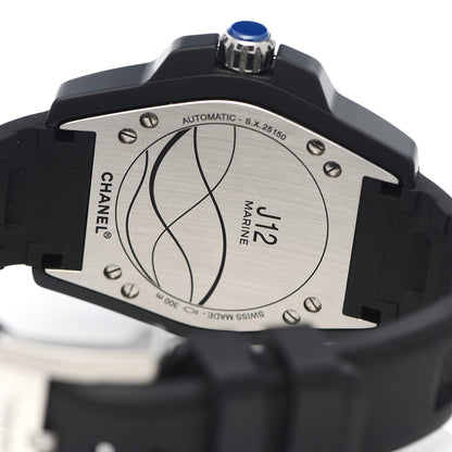 Chanel Stainless Steel Ceramic Rubber 41mm J12 Marine Automatic Watch Black 5 of 5