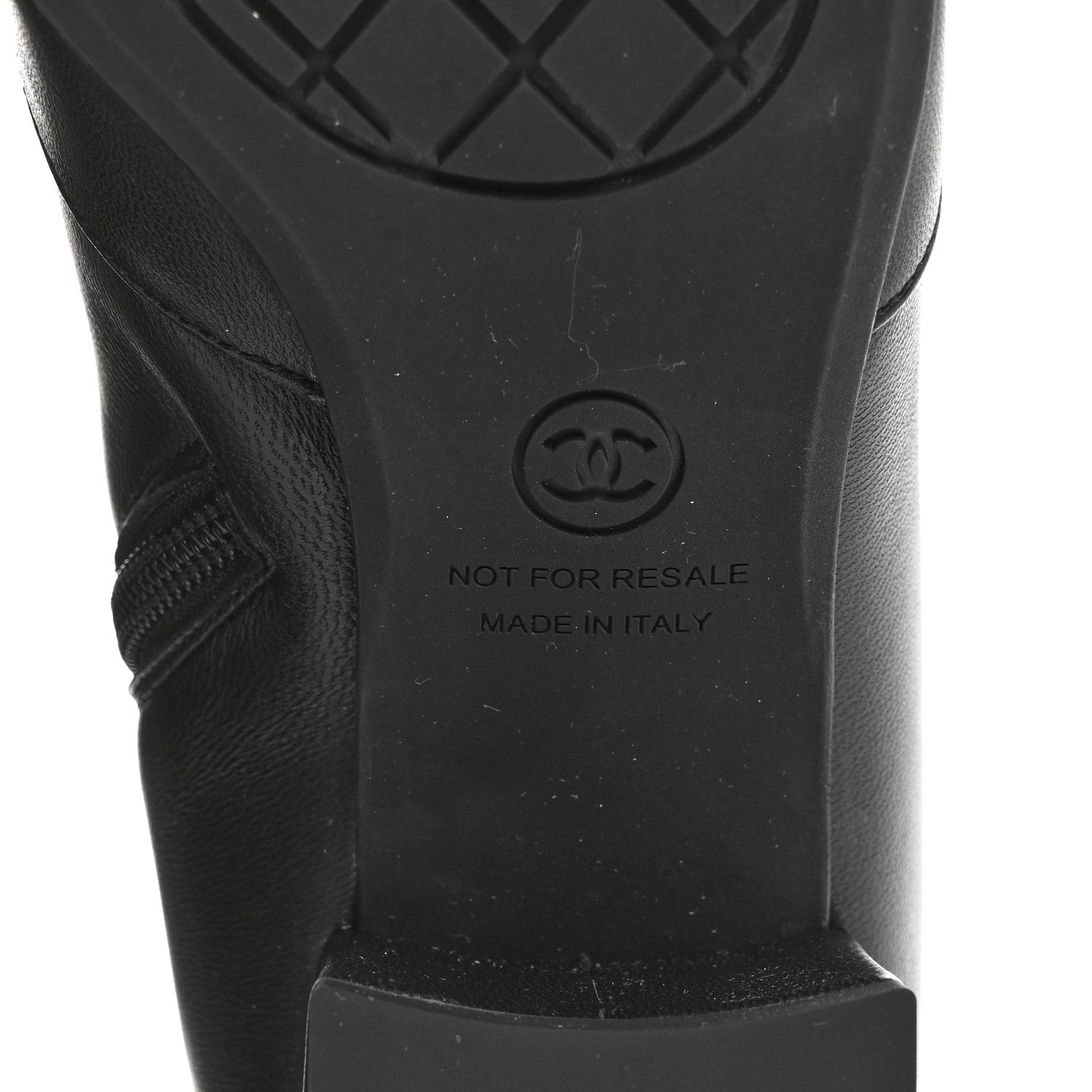 Chanel Stretch Lambskin Cap Toe CC Short Boots 38 Black 7 of 8