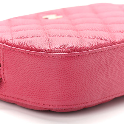 Chanel Caviar Quilted Camera Case Dark Pink 7 of 8