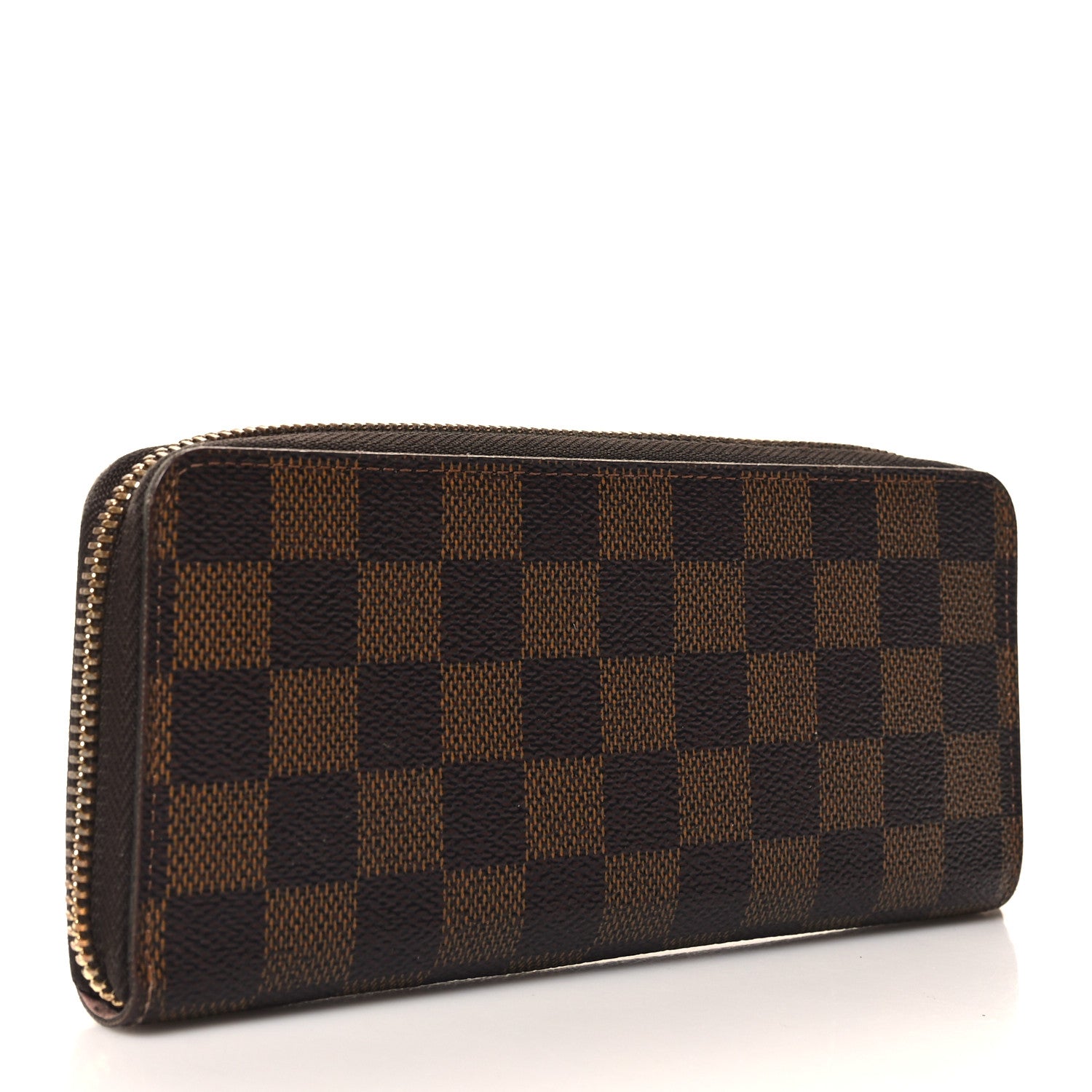Louis Vuitton Damier Ebene Clemence Wallet Rose Ballerine 3 of 7