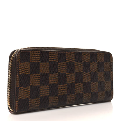 Louis Vuitton Damier Ebene Clemence Wallet Rose Ballerine 3 of 7