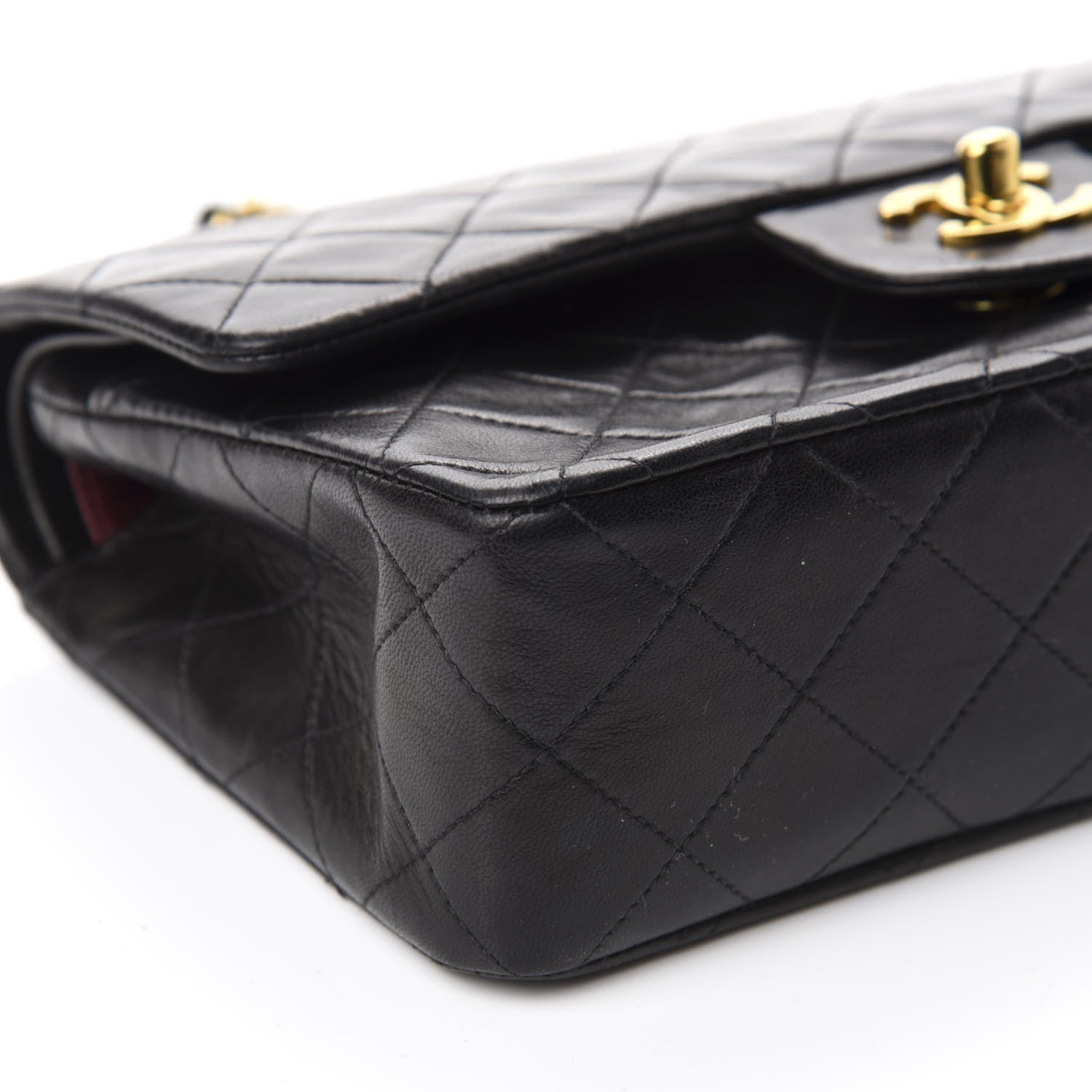Chanel Lambskin Quilted Small Double Flap Black 6 of 16