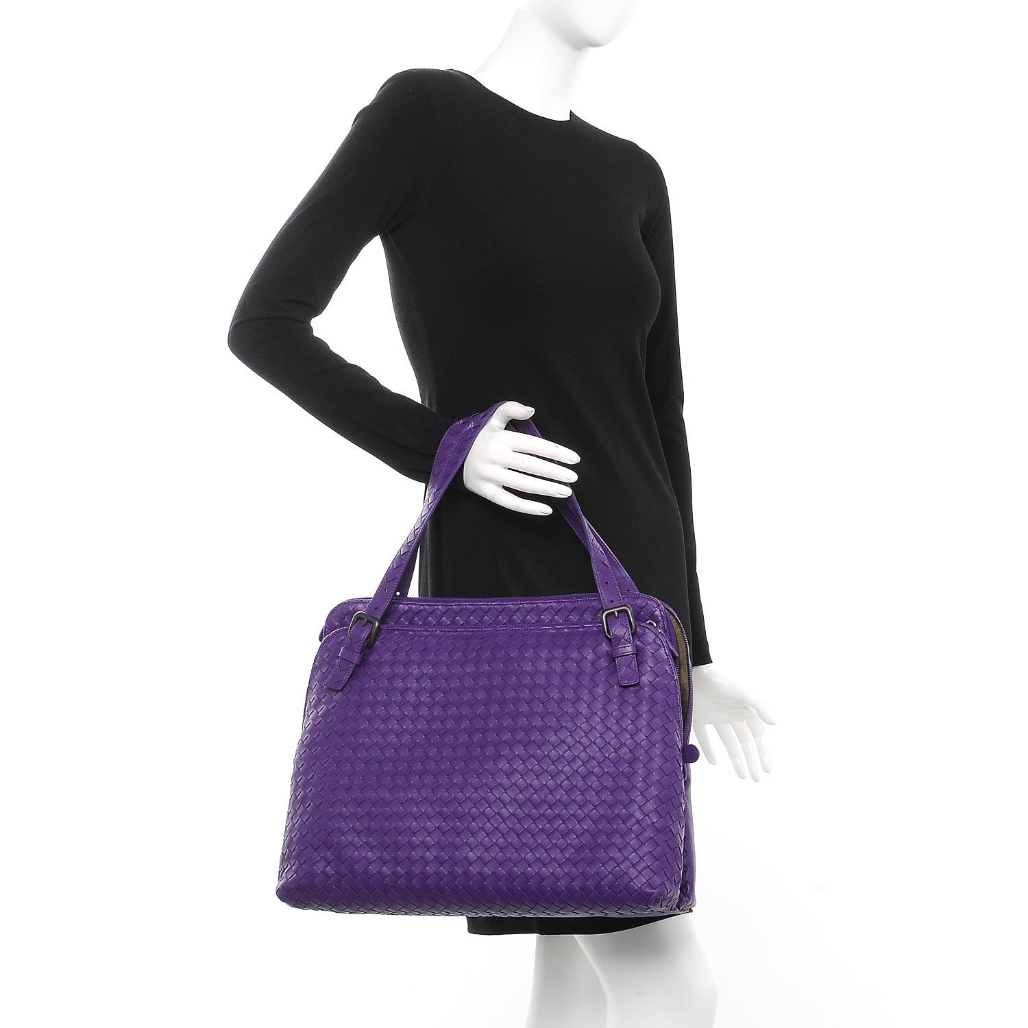 Bottega Veneta Nappa Intrecciato Double Compartment Tote Anemone 2 of 10