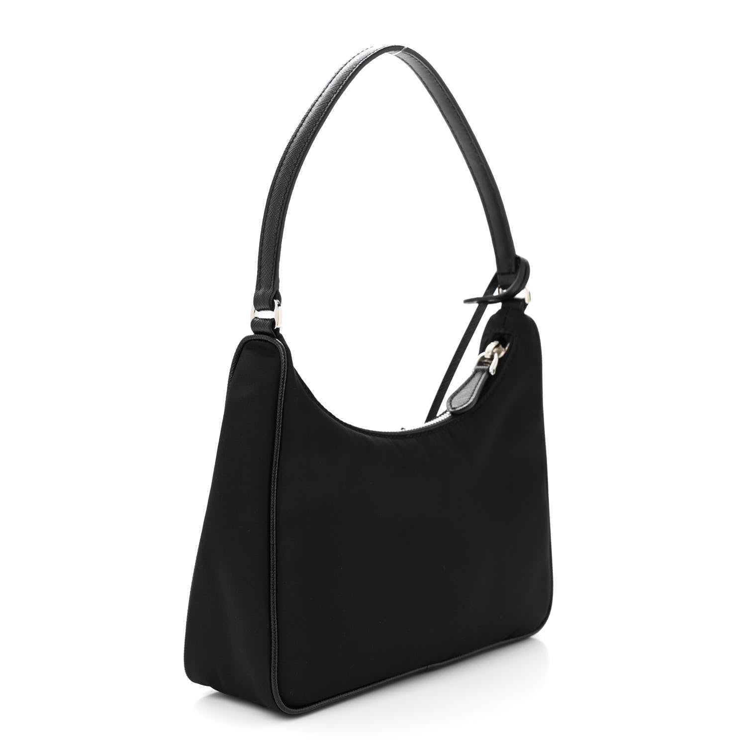 Prada Tessuto Nylon Saffiano Mini Re-Edition 2005 Bag Black 3 of 12