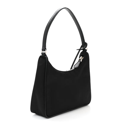 Prada Tessuto Nylon Saffiano Mini Re-Edition 2005 Bag Black 3 of 12