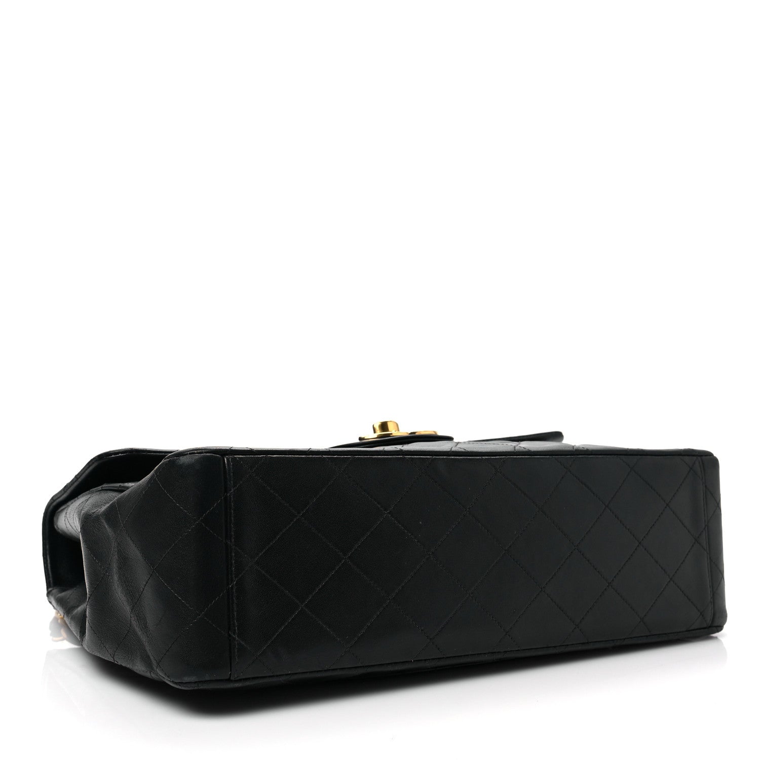 Chanel Lambskin Quilted XL Jumbo Single Flap Black 4 of 16
