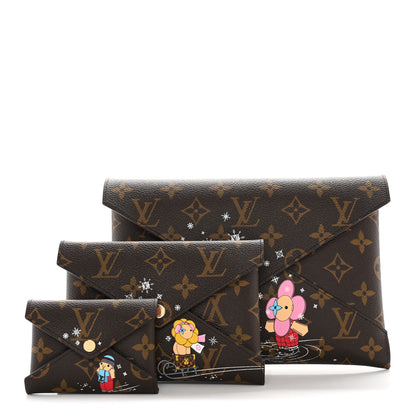 Louis Vuitton Monogram 2023 Christmas Animation Kirigami Pochette Set 1 of 11