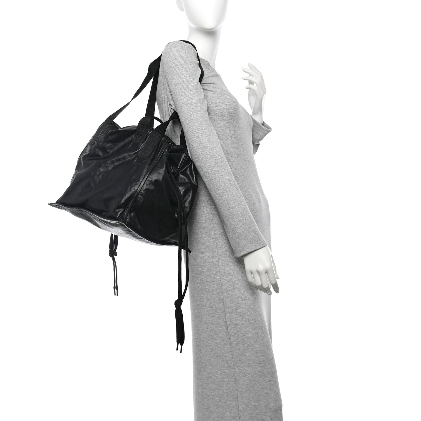Calfskin Medium Cargo Tote  Black