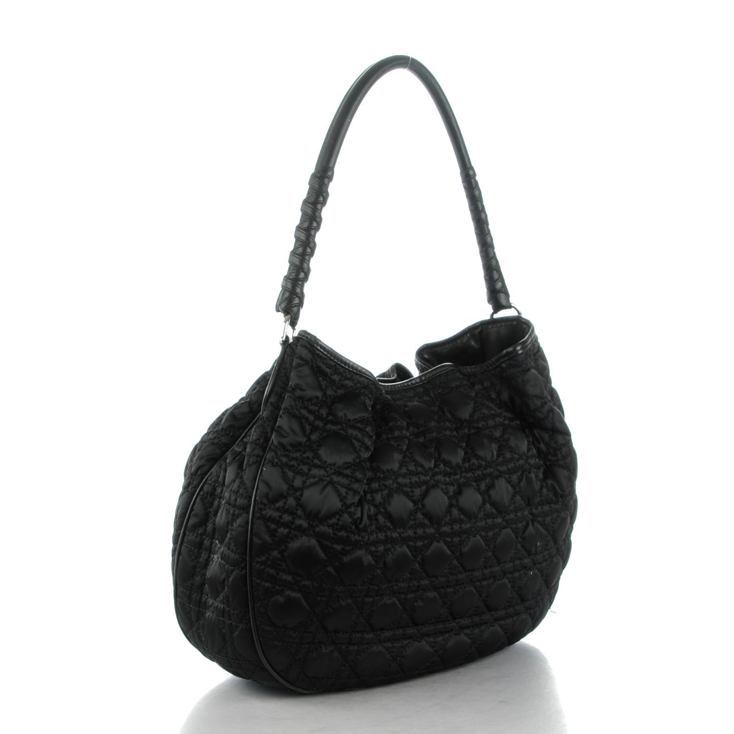 Satin Cannage Charming Hobo Black
