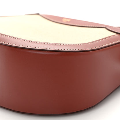 Celine Textile Calfskin Besace Natural Teck 10 of 10