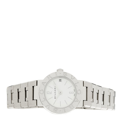 Bulgari Stainless Steel 23mm Quartz Watch  White 2 of 4