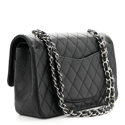 Chanel Caviar Quilted Medium Double Flap Black 3 of 12
