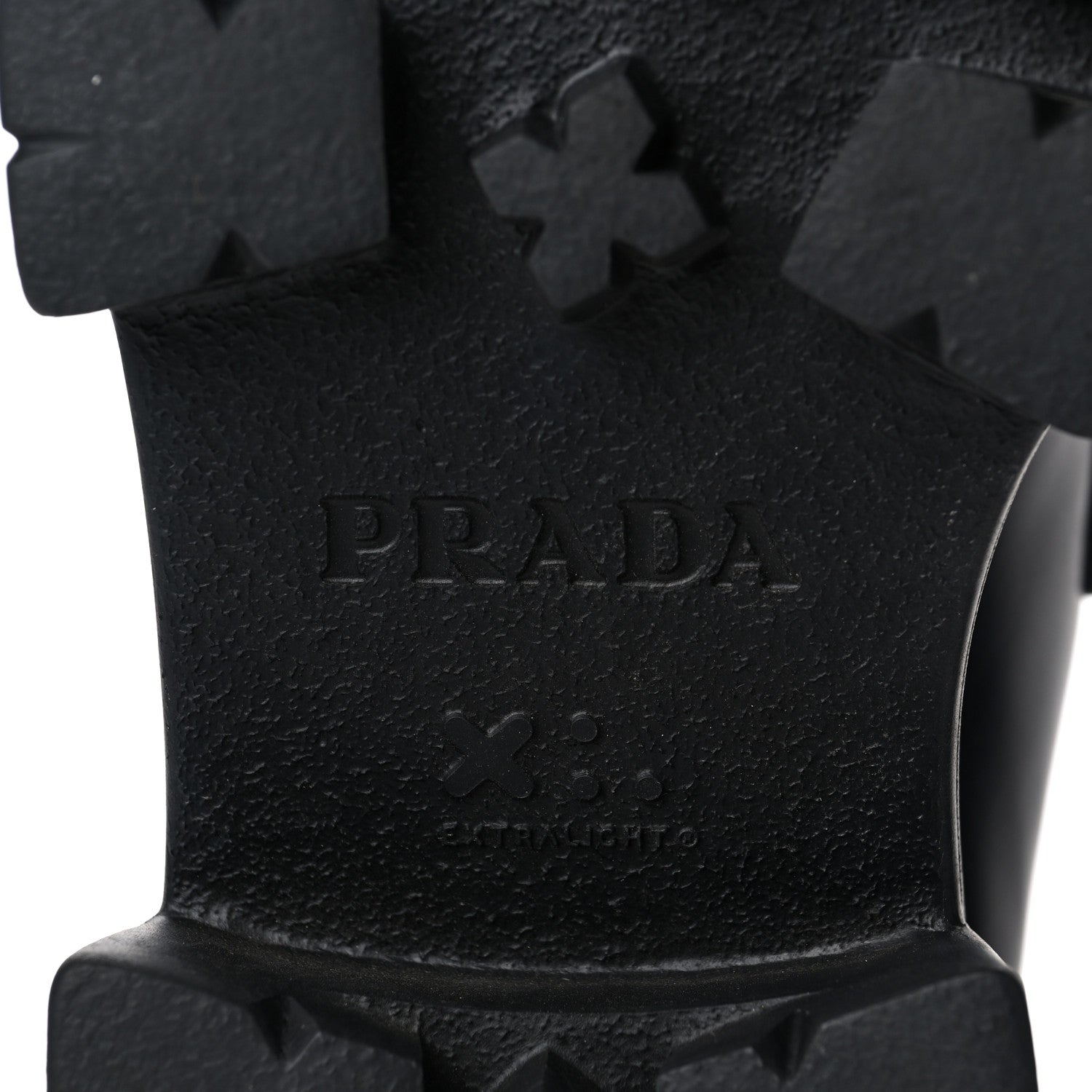 Prada Spazzolato Rois Metal Triangle Logo Monolith 55mm Loafers 40 Black 7 of 10