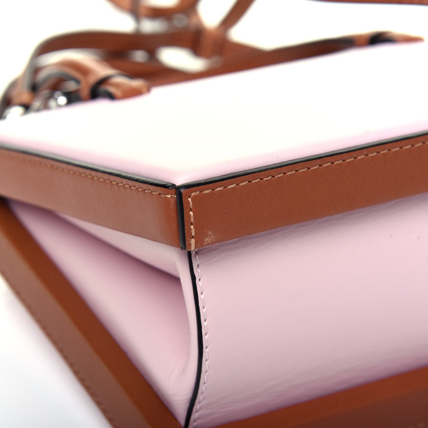 Loewe Calfskin Small Postal Bag Pastel Pink Tan 11 of 14