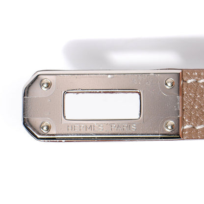 Hermes Chevre Mysore Kelly Longue Wallet Etoupe 6 of 16