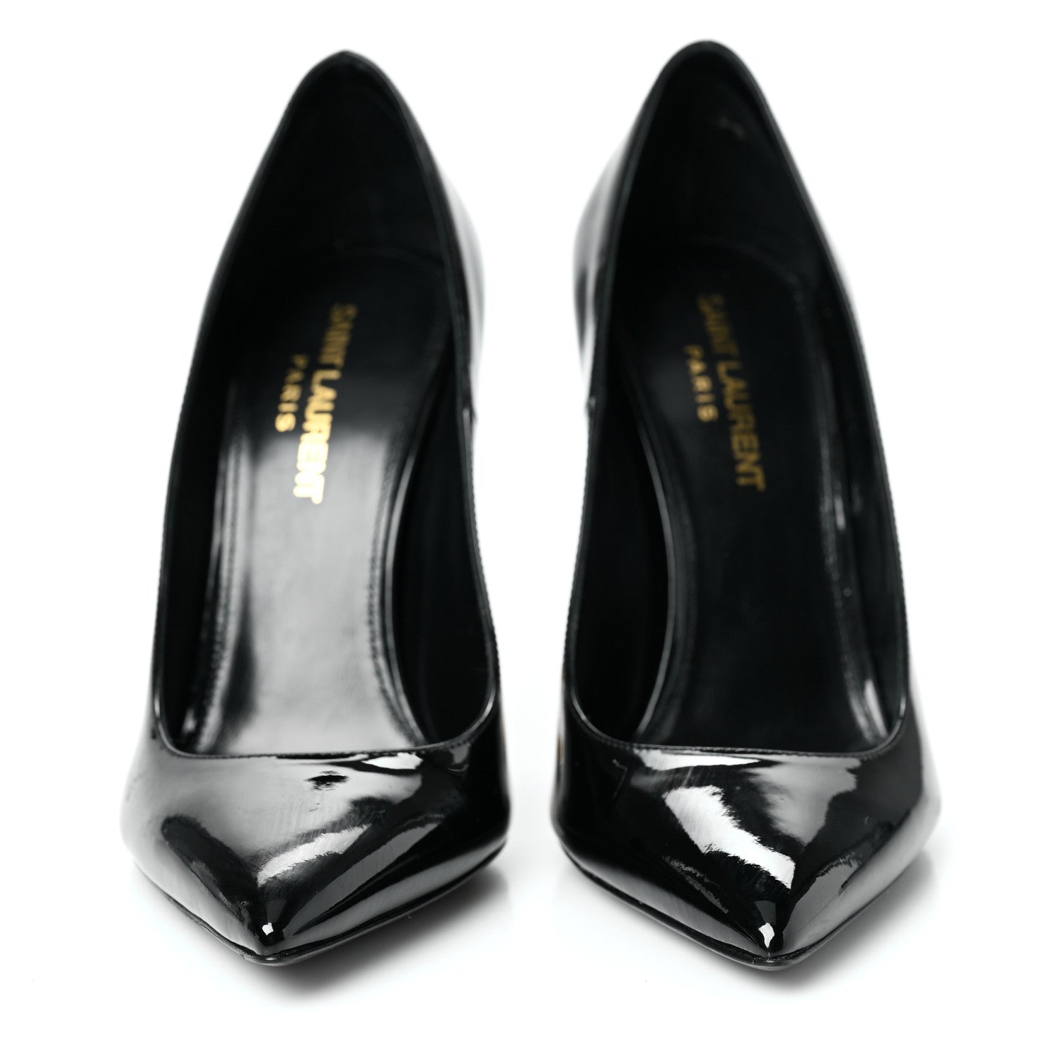 Saint Laurent Patent Opyum 110 Pumps 36.5 Black Gold 2 of 9