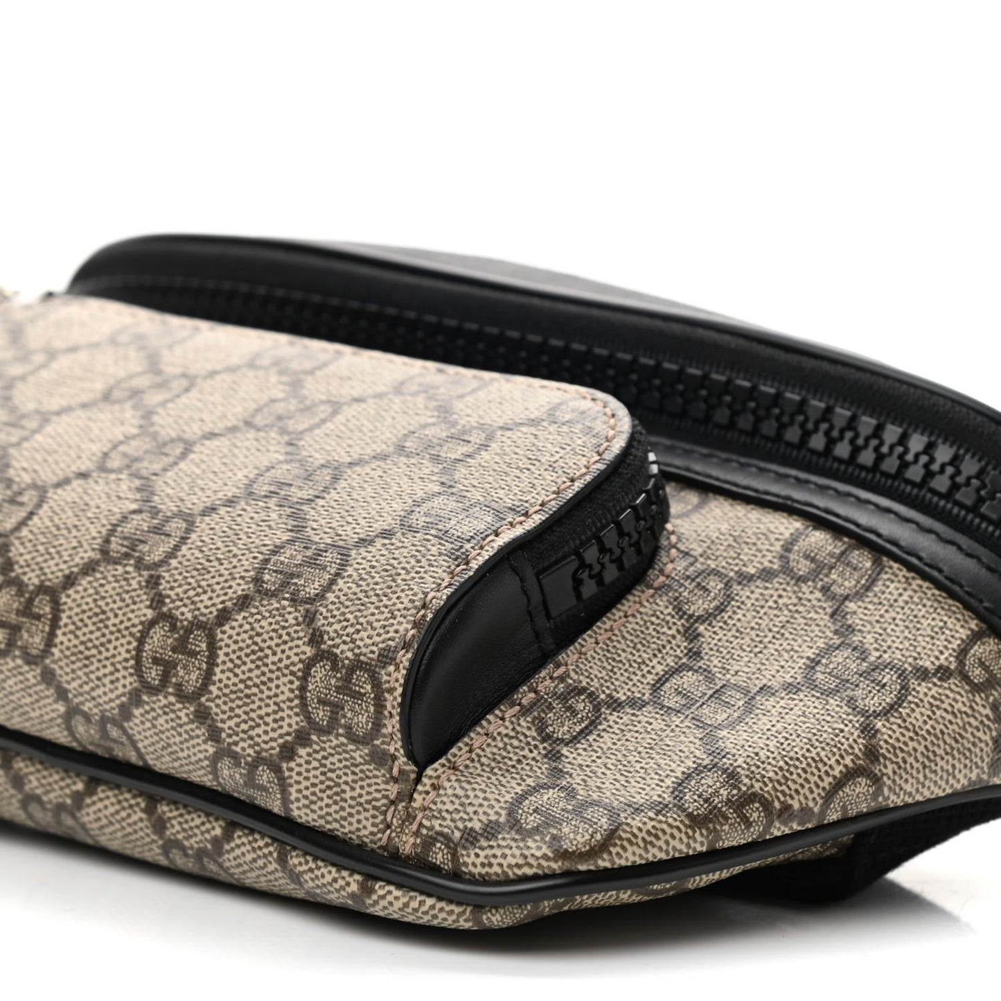 GG Supreme Monogram Belt Bag Black
