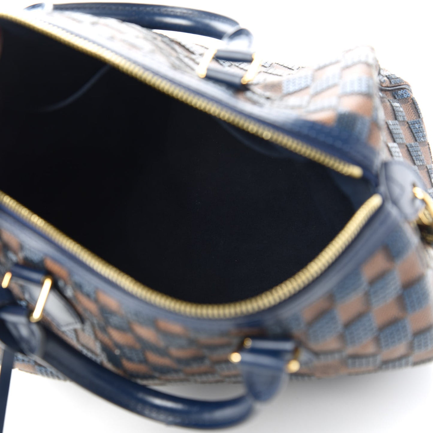 Damier Paillettes Speedy 30 Blue