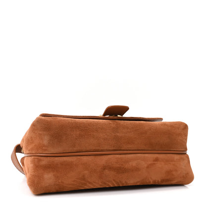 Salvatore Ferragamo Suede Mini Mia Crossbody Bag Naturale 4 of 9
