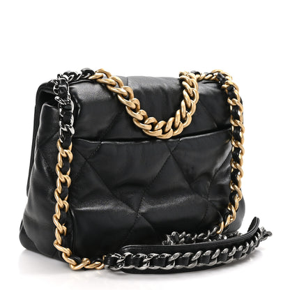 Chanel Goatskin Quilted Medium Chanel 19 Flap Black 3 of 11