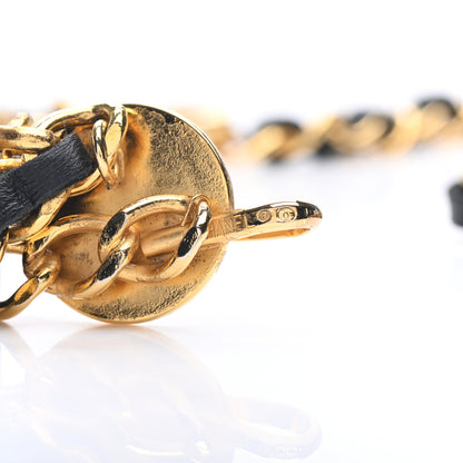 Chanel Lambskin Chain CC Medallion Belt Black Gold 4 of 7