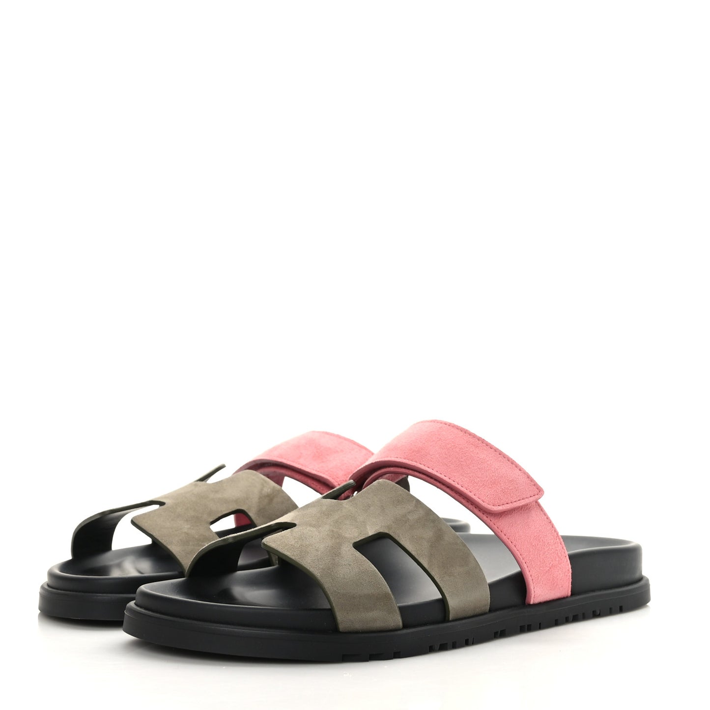 Suede Goatskin Womens Chypre Sandals 40.5 Toundra Rose Du Desert