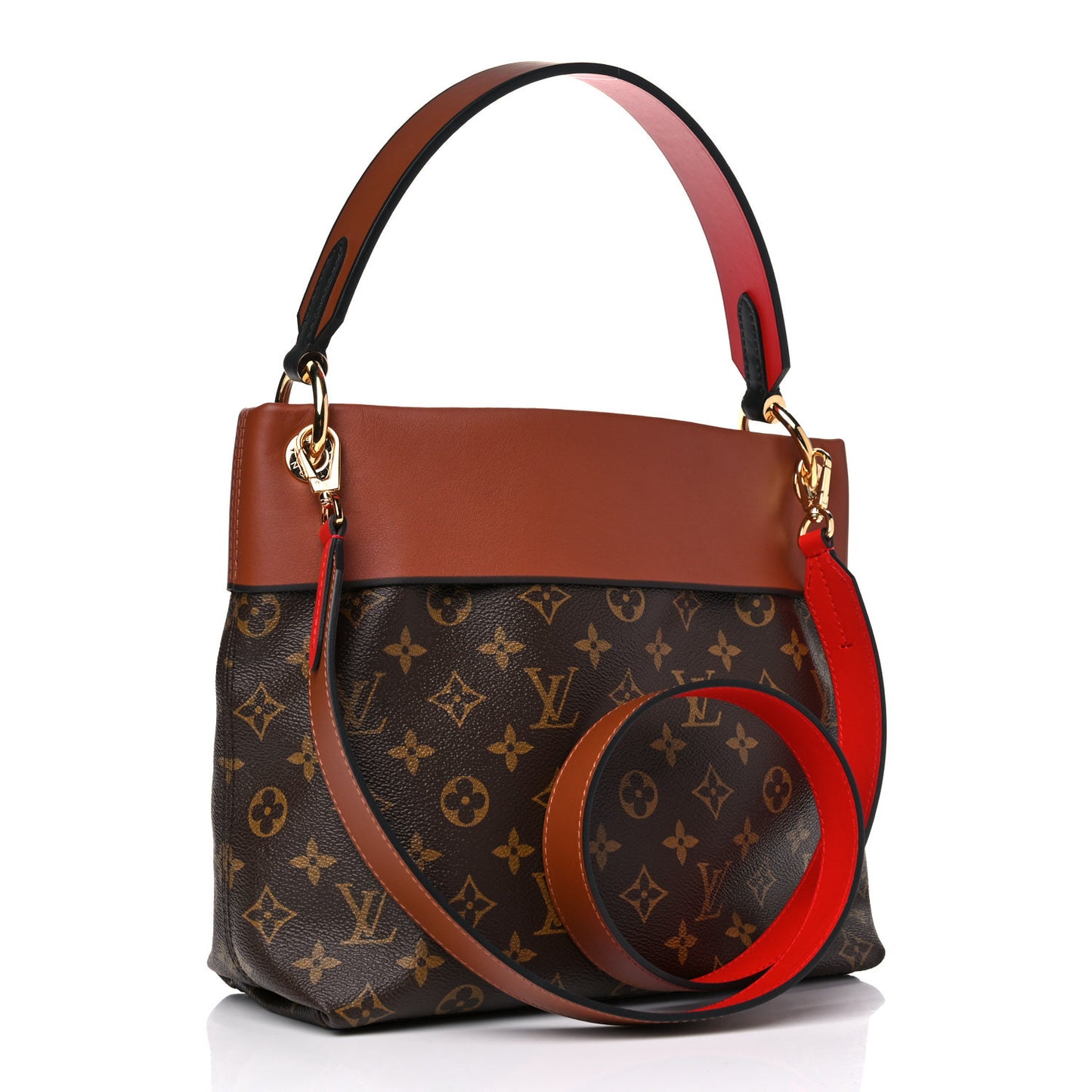 Monogram Tuileries Besace Caramel Rouge