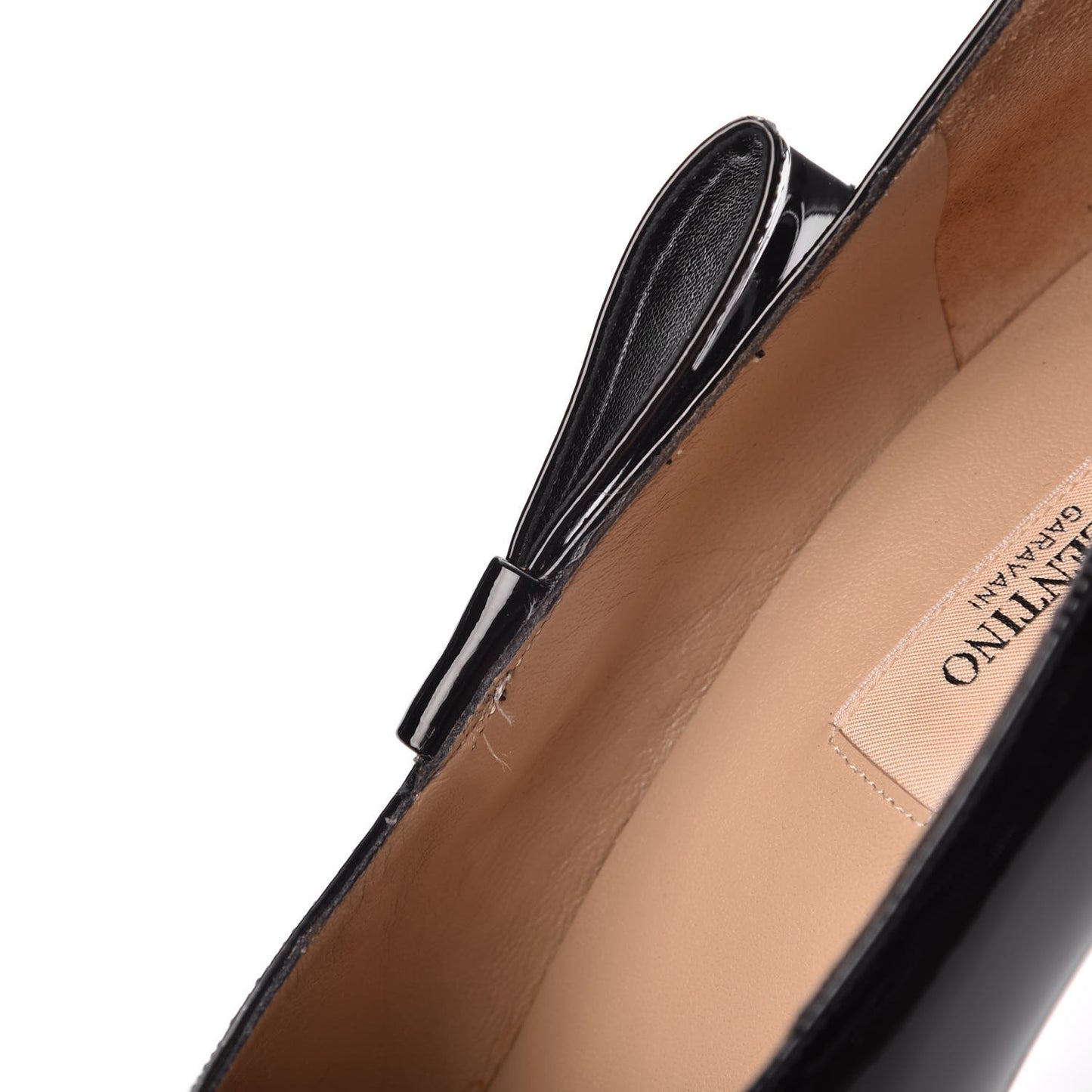 Patent Bow Mary Jane Platform Pumps 39.5 Black