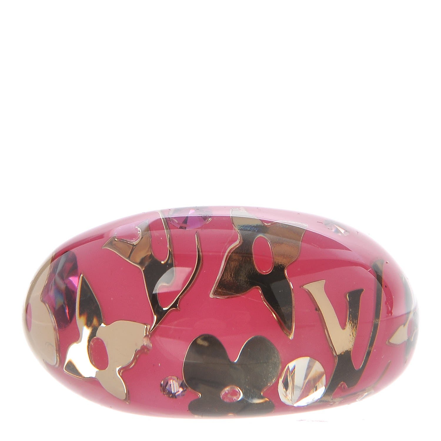 Louis Vuitton Resin Inclusion Ring 7.5 Framboise 1 of 3