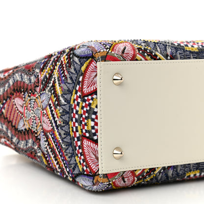 Christian Dior Calfskin Embroidered Butterfly Medium Lady Dior Multicolor 9 of 11