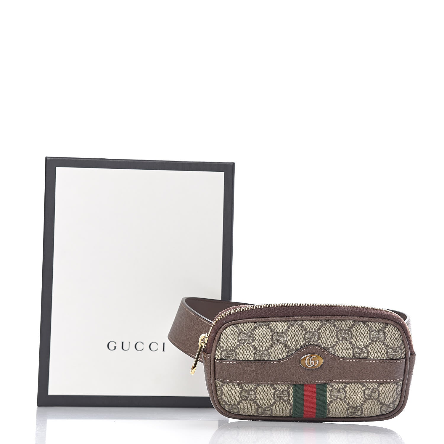 Gucci GG Supreme Monogram Ophidia Belted iPhone Case 95 38 Dark Brown 11 of 11