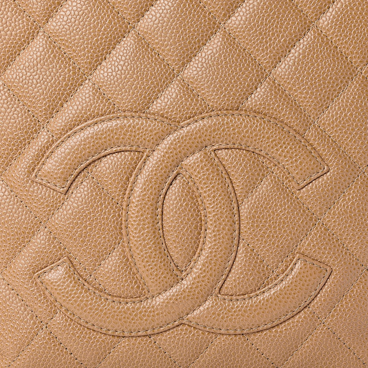 Chanel Caviar Quilted Petit Shopping Tote PST Beige 9 of 9