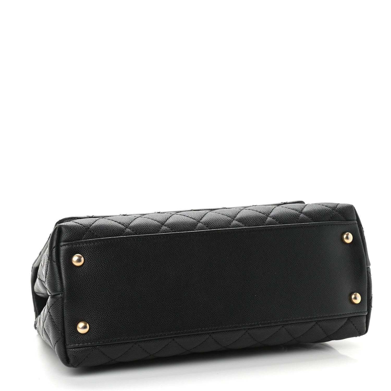 Chanel Caviar Lizard Quilted Small Coco Handle Flap Black 4 of 10