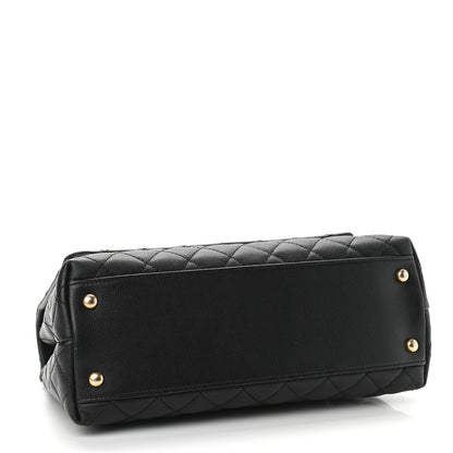 Chanel Caviar Lizard Quilted Small Coco Handle Flap Black 4 of 10