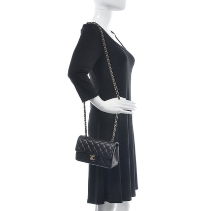 Chanel Lambskin Quilted Mini Rectangular Flap Black 2 of 11