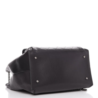 Chanel Calfskin Stitched Large Urban Luxury Drawstring Backpack Black 4 of 7