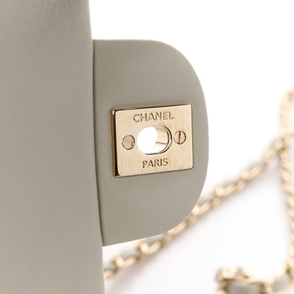 Chanel Lambskin Quilted Mini Rectangular Flap Grey 7 of 11