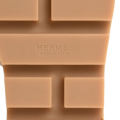 Hermes Suede Goatskin Cork Eze 30 Sandals 38 Beige Argile 8 of 10