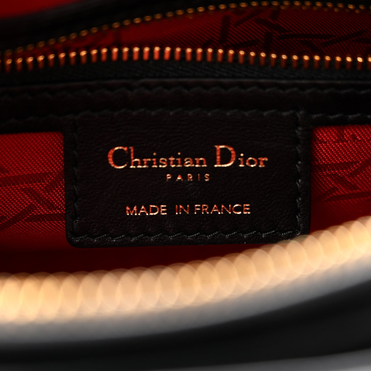 Lambskin Cannage Medium Lady Dior Black