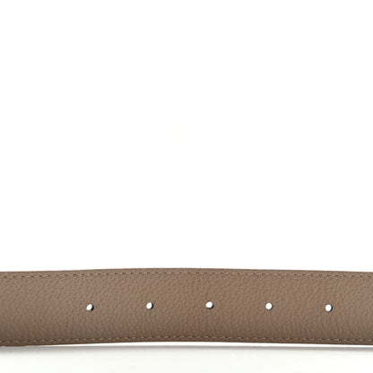 Louis Vuitton Calfskin Monogram 30mm LV Initiales Reversible Belt 80 32 Beige 6 of 9
