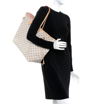 Louis Vuitton Damier Azur Neo Neverfull GM Rose Ballerine 2 of 8